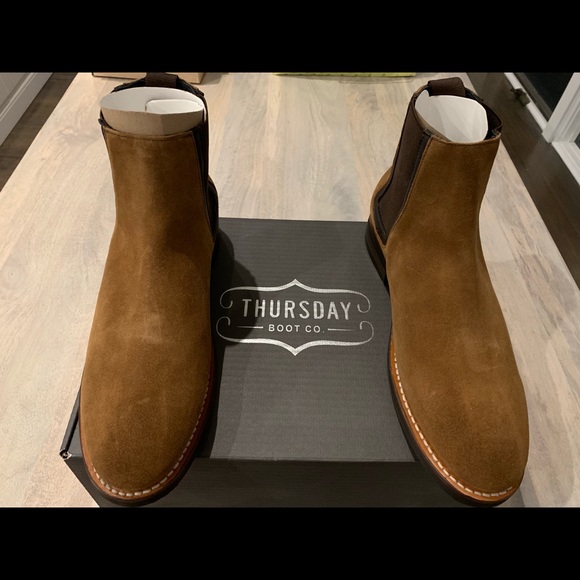 honey suede chelsea boots